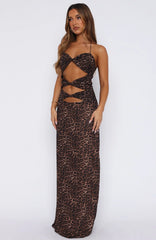 Baby Of Mine Halter Maxi Dress Exotic Spot