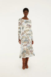 Toile De Rio Textured Midi Dress