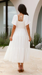 Lainey Midi Dress - White