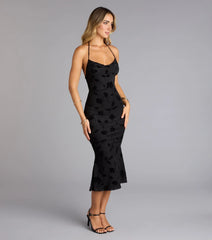 Secret Garden Backless Midi Dress