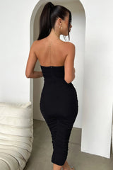Pearla Midi Dress - Black