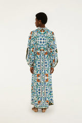 Off-White Flora Tile Maxi Dress