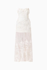Lorina Sweetheart Gown in White
