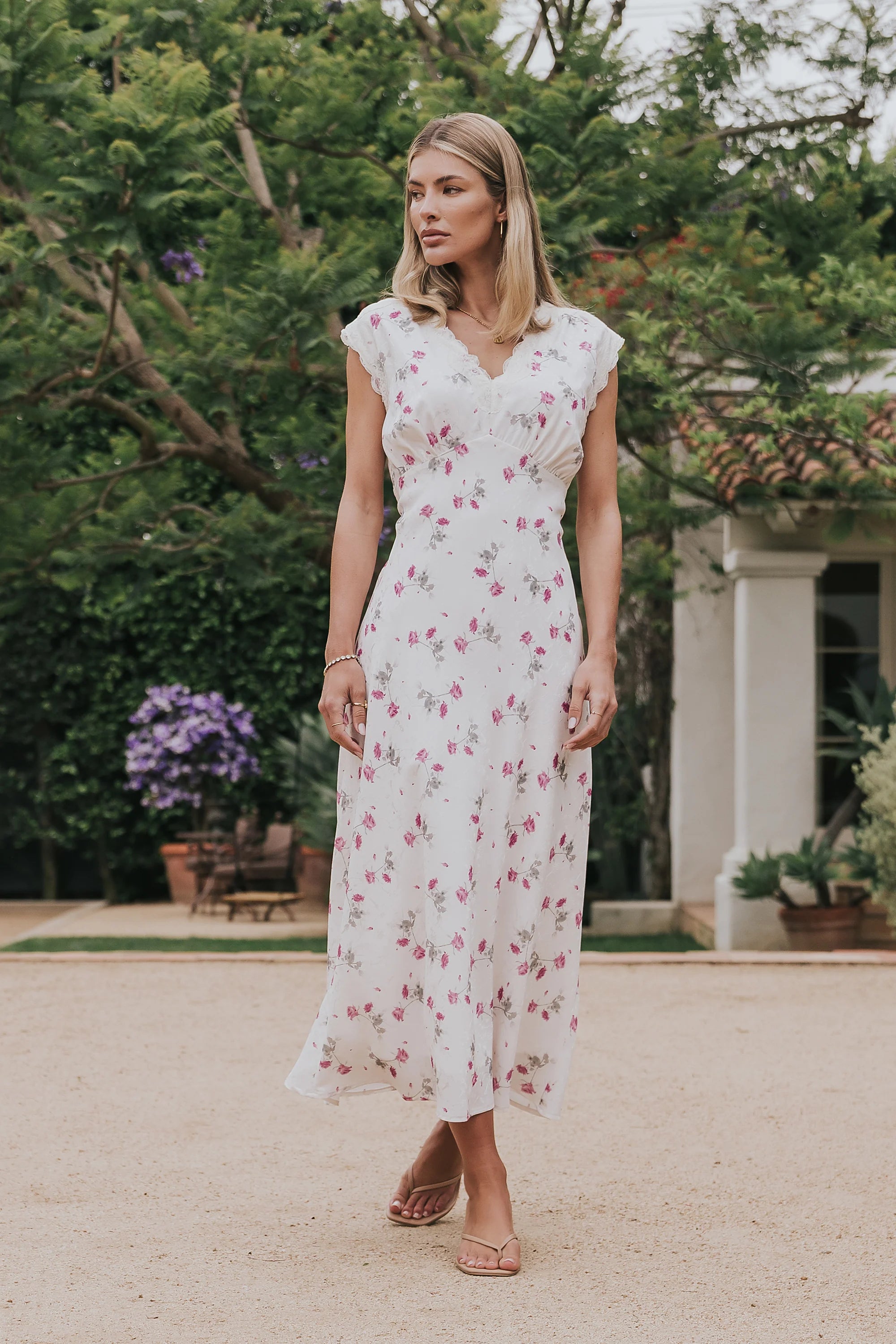 Brinkley Floral Maxi Dress in Berry - FINAL SALE