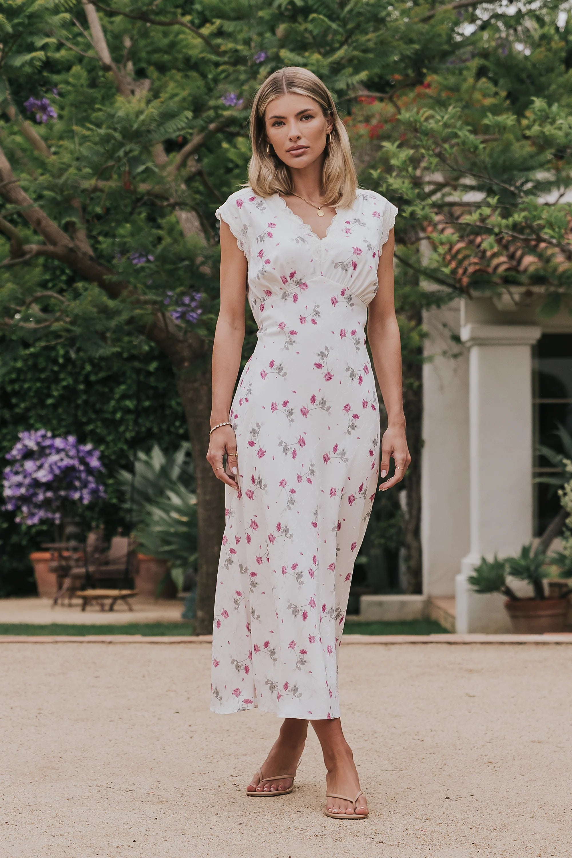 Brinkley Floral Maxi Dress in Berry - FINAL SALE