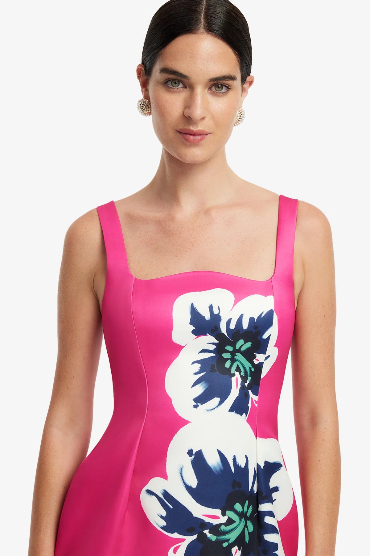 Larissa Midi Dress - Orchid Print