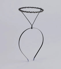 Angelic Glow Rhinestone Halo Headband