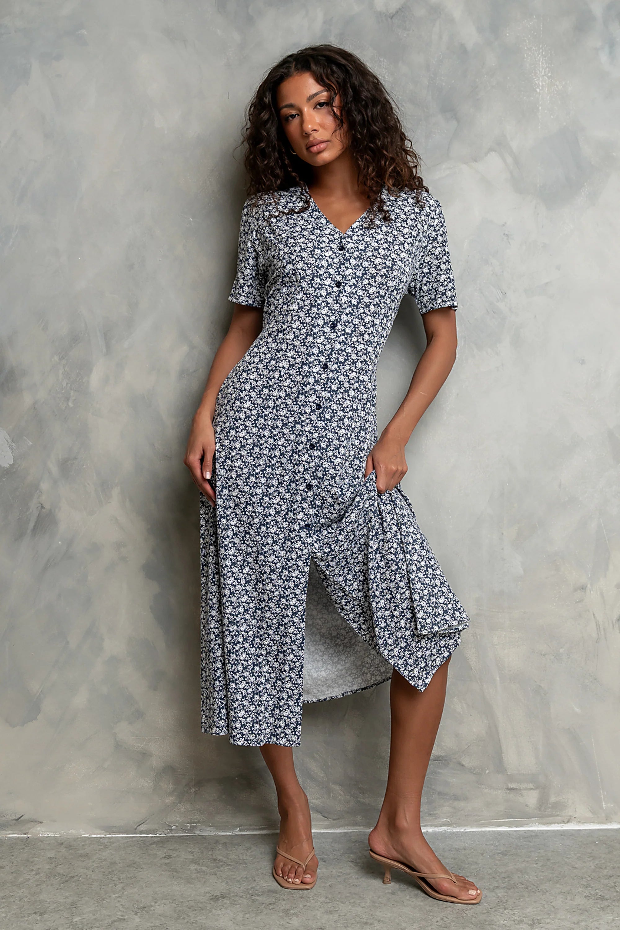 Lorie Maxi Dress in Blue
