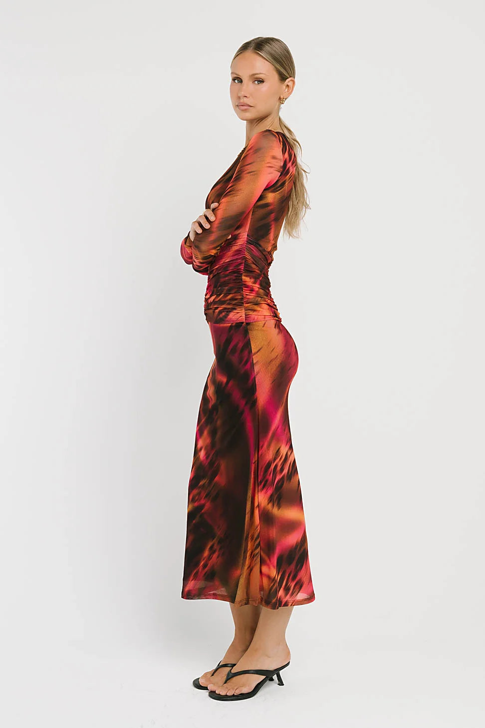 Elowyn Mesh Maxi Dress