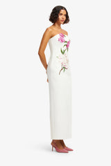 Rayna Appliqué Floral Maxi Dress - Floral Pear Print