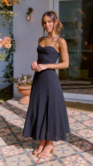 Kerstie Midi Dress - Black