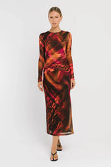 Elowyn Mesh Maxi Dress