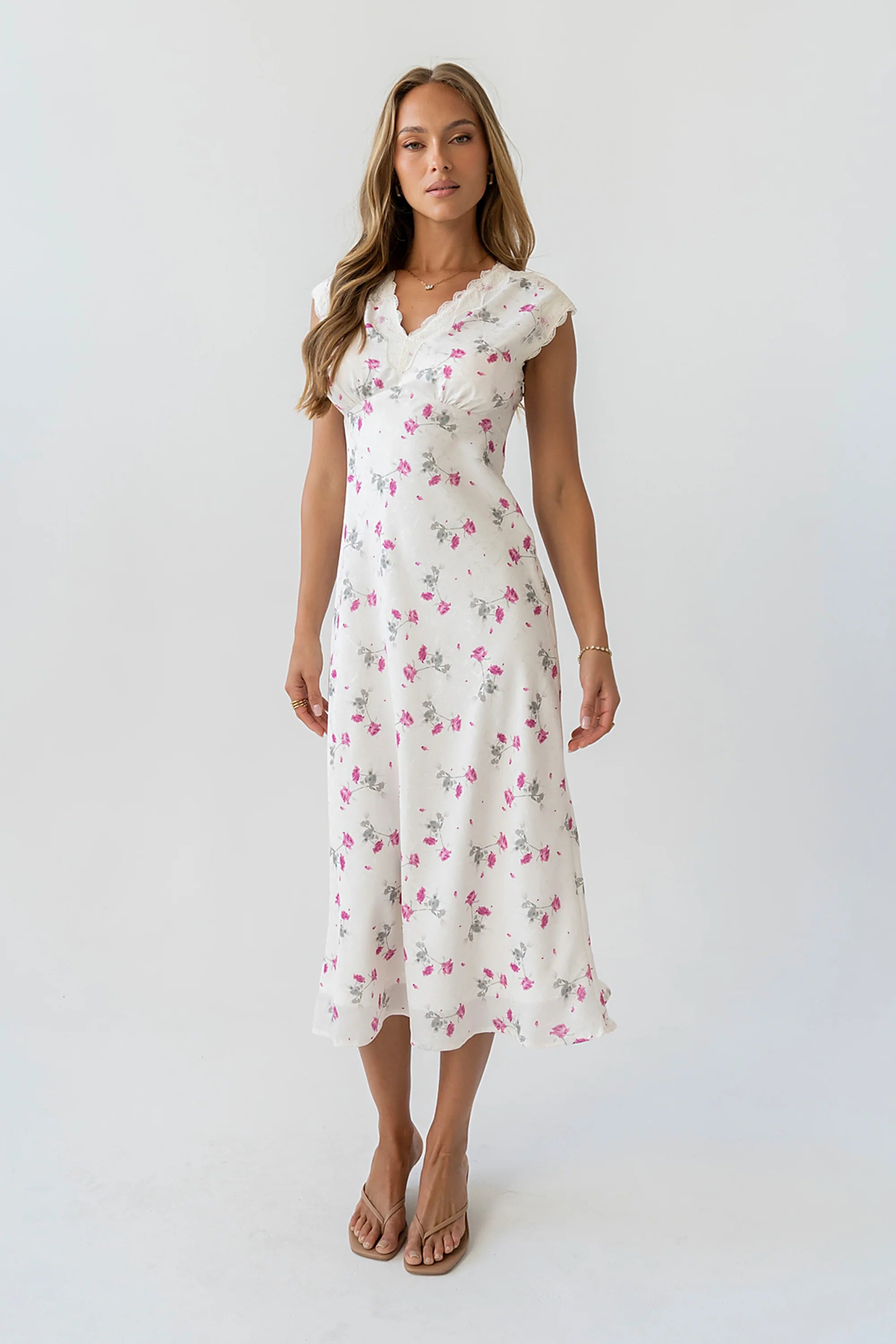 Brinkley Floral Maxi Dress in Berry - FINAL SALE