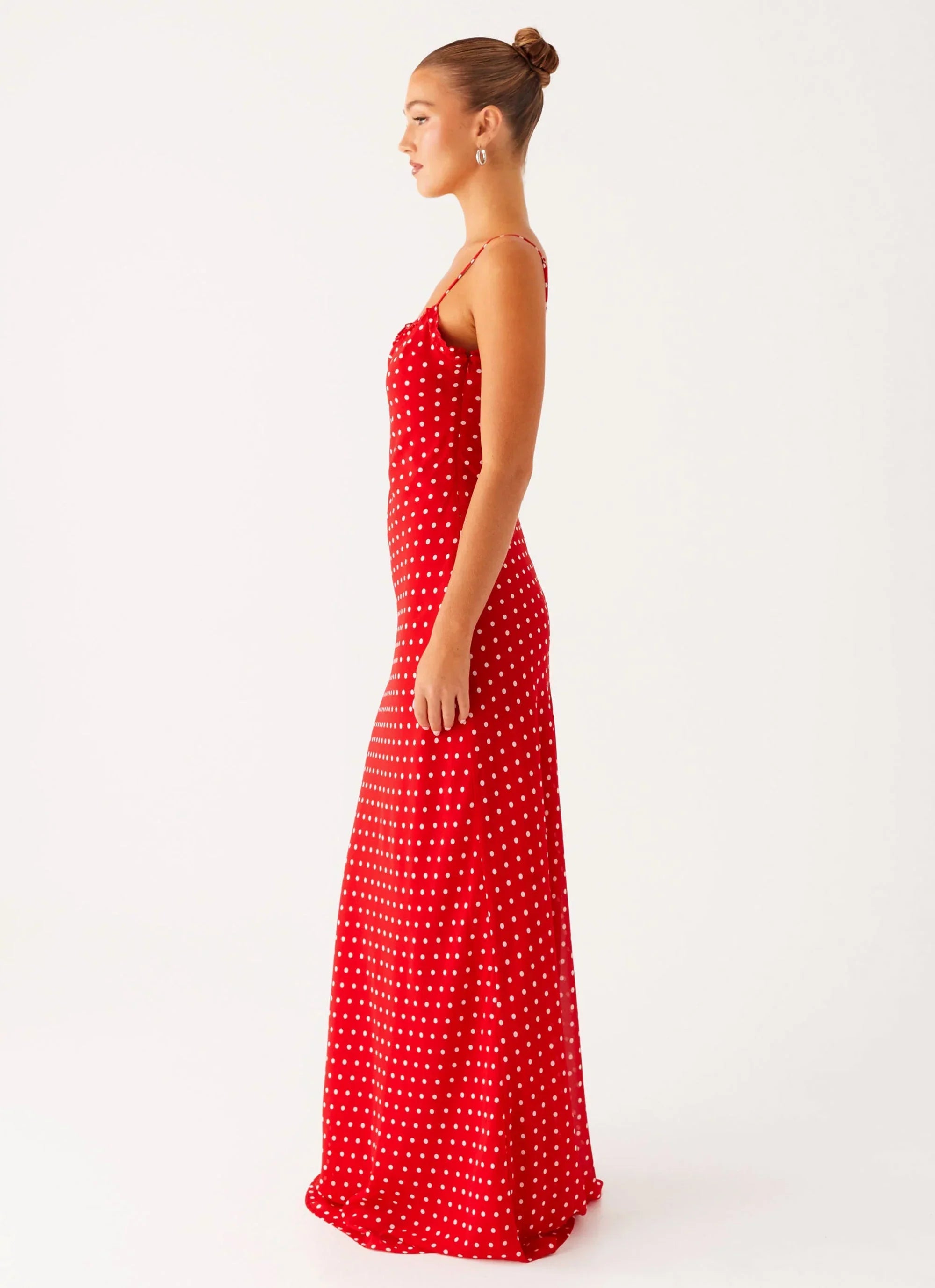 Pareo Maxi Dress - Red Polka Dot
