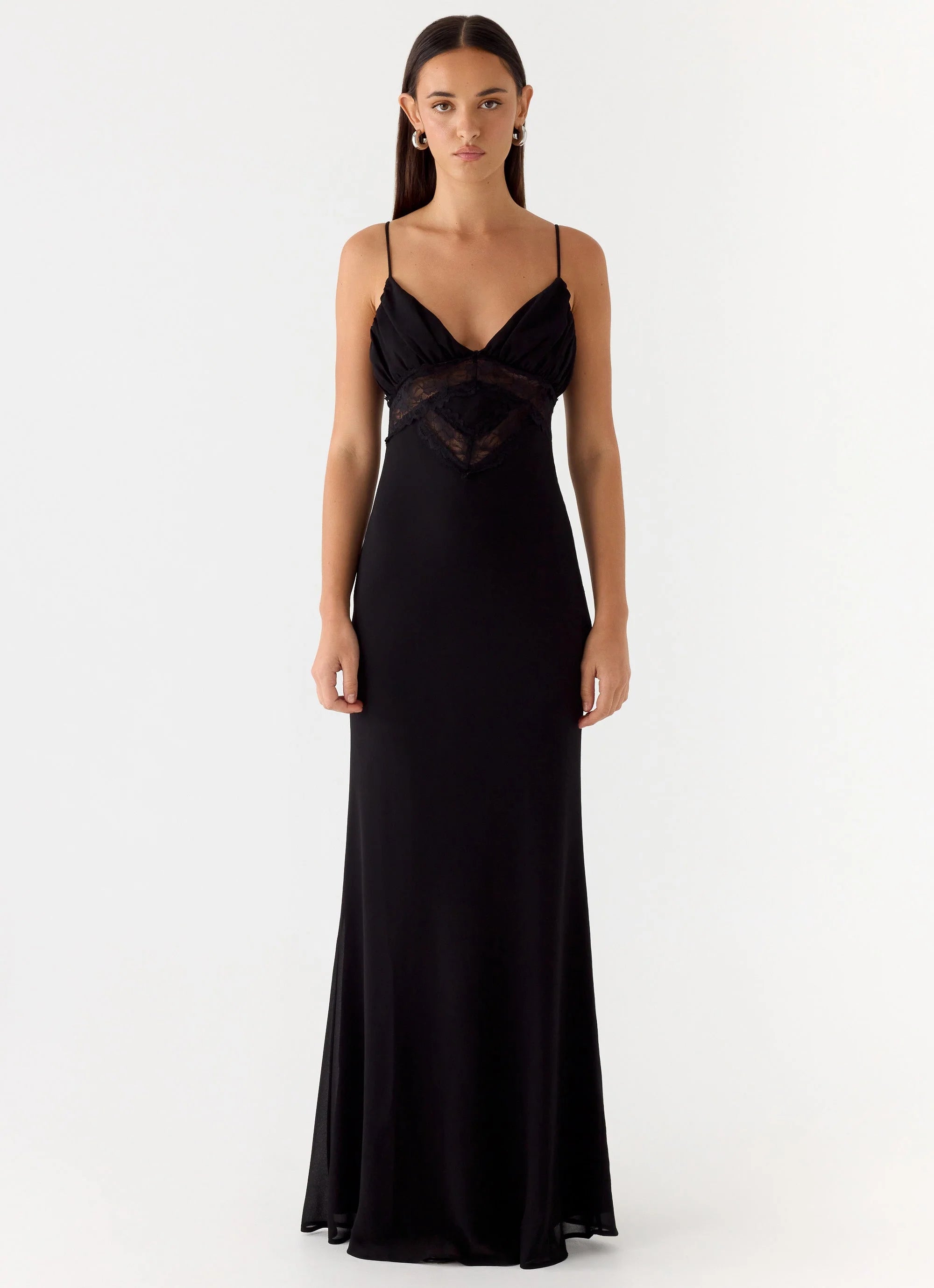 Opulent Maxi Dress - Black