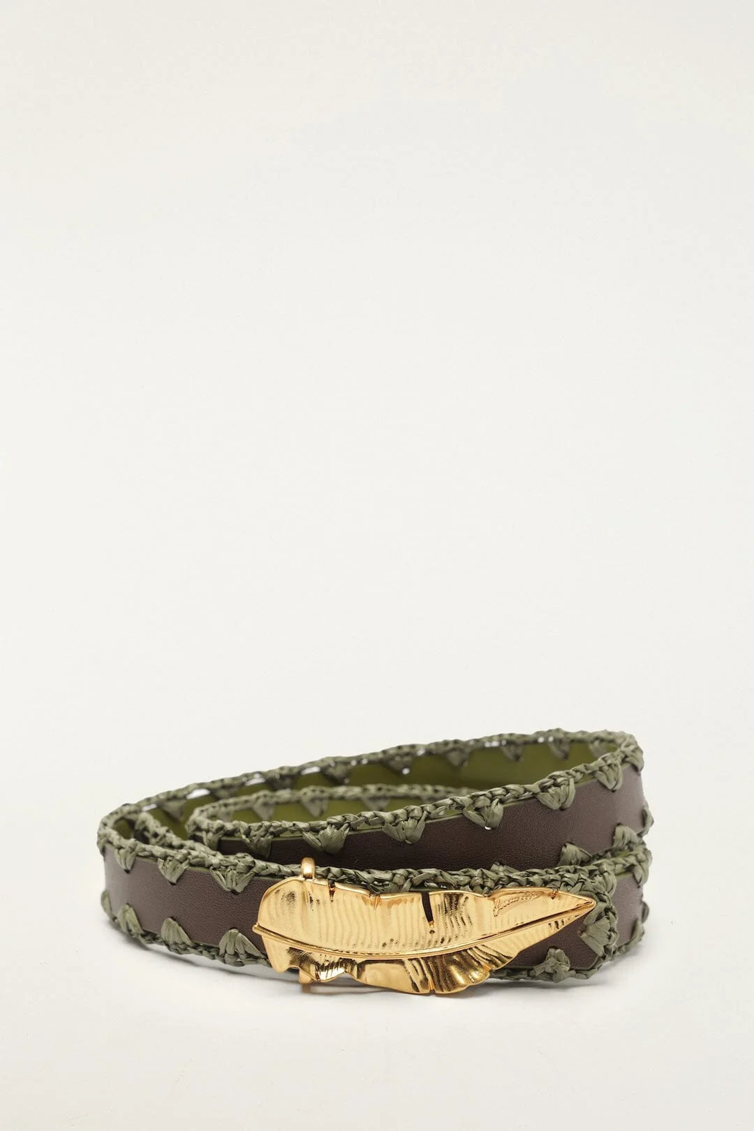 Green Double Sided Strap Belt