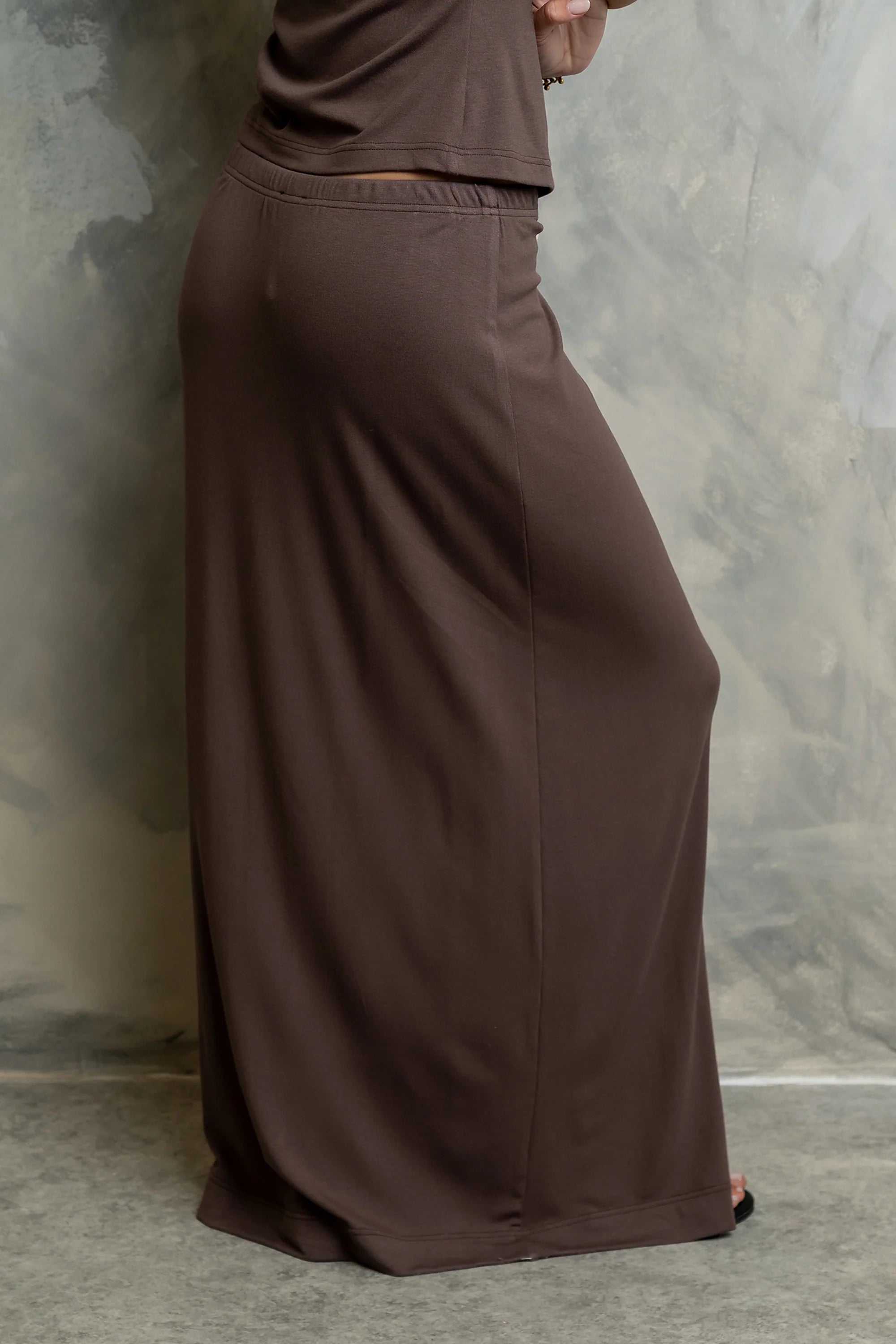 Marsha Maxi Skirt in Brown